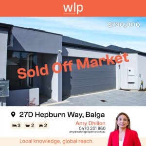 SOLD OFF MARKET BY AMY DHILLON!!